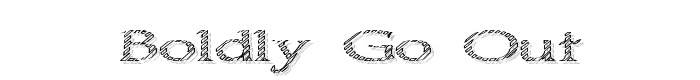 Boldly Go Out font